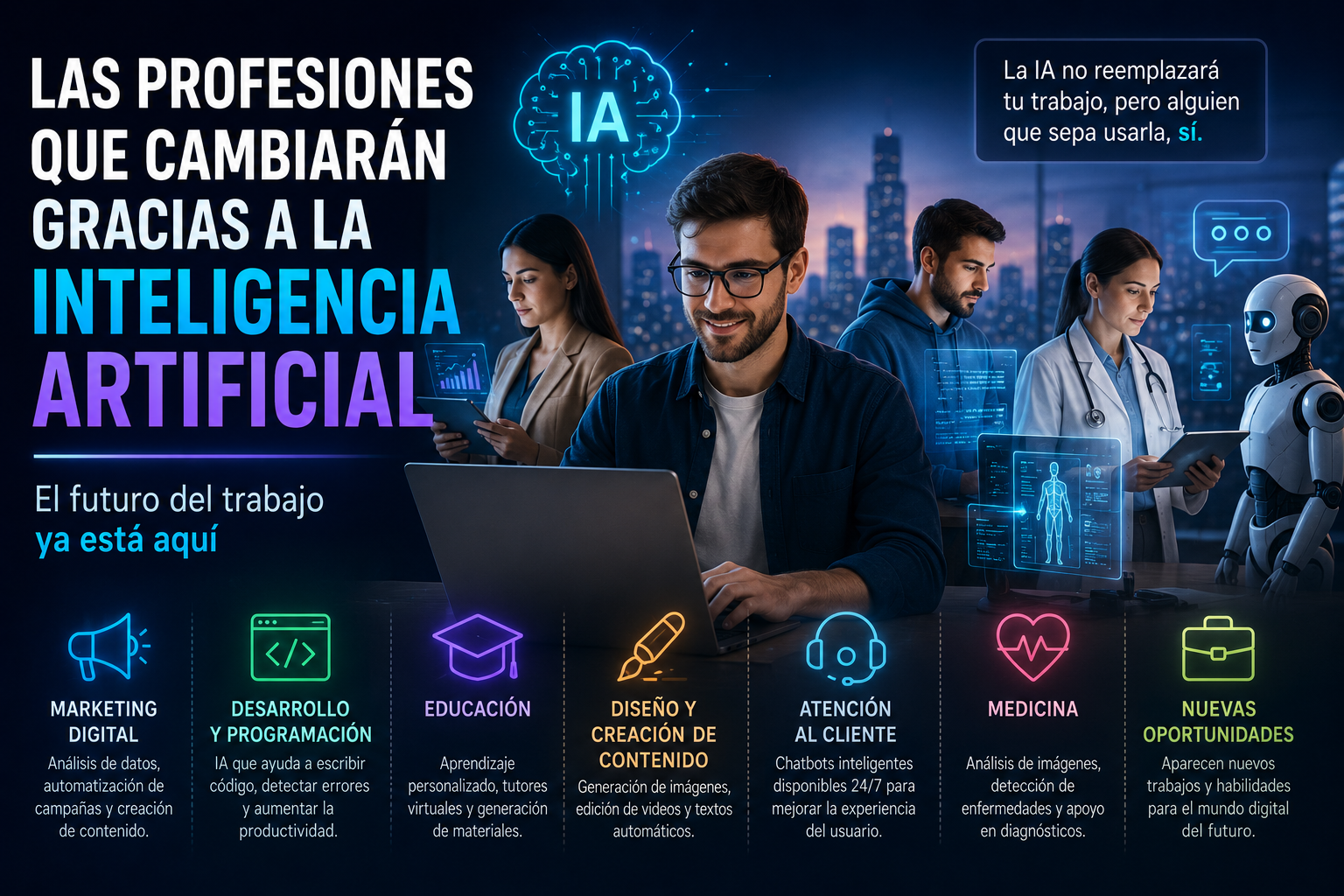 Las profesiones que cambiarán gracias a la inteligencia artificial